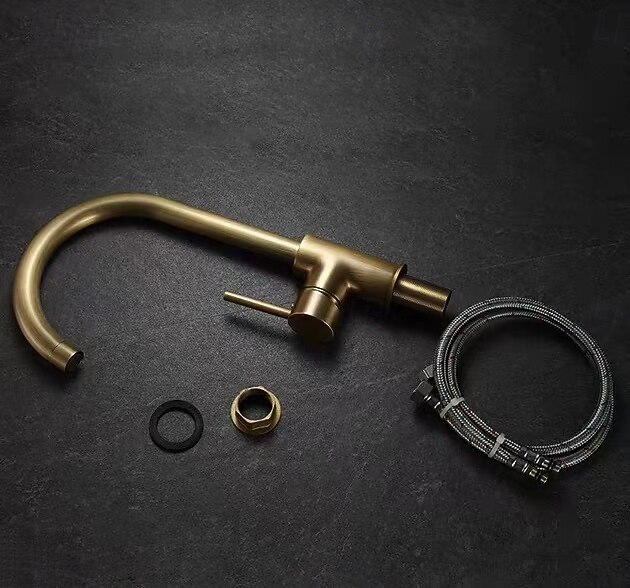 Robinet de lavabo - Cascade Électroplaqué Ensemble central Poignée unique à un trouBath Taps de 2026 ? $176.99 –P2