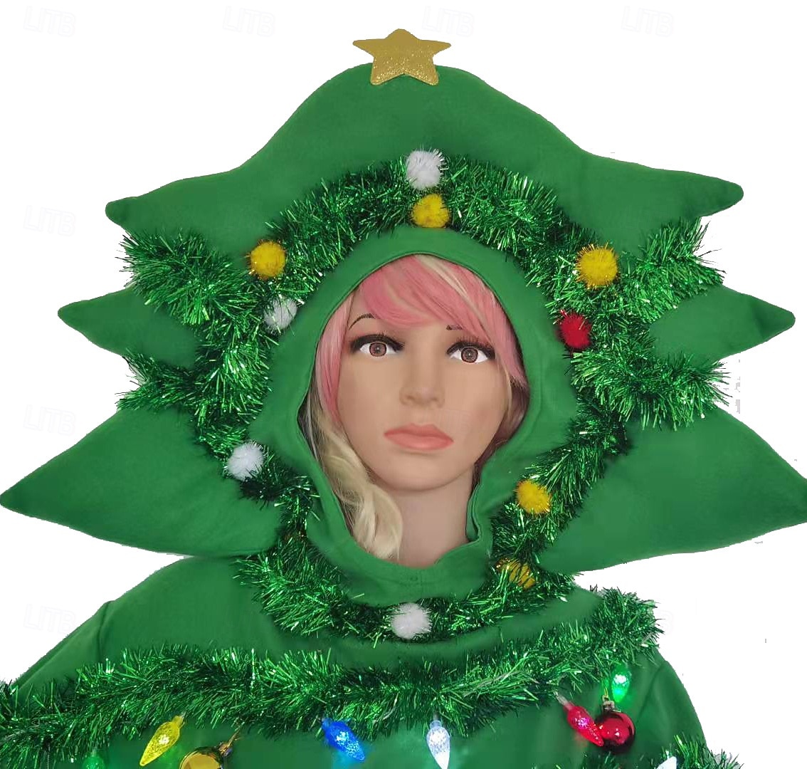 светящиеся рождественские елки, толстовка, карнавальный костюм для мужчин и женщин, рождественский костюм для взрослых, рождественский новогодний комбинезон для выступлений и вечеринок 2025 - $58.99 –P4