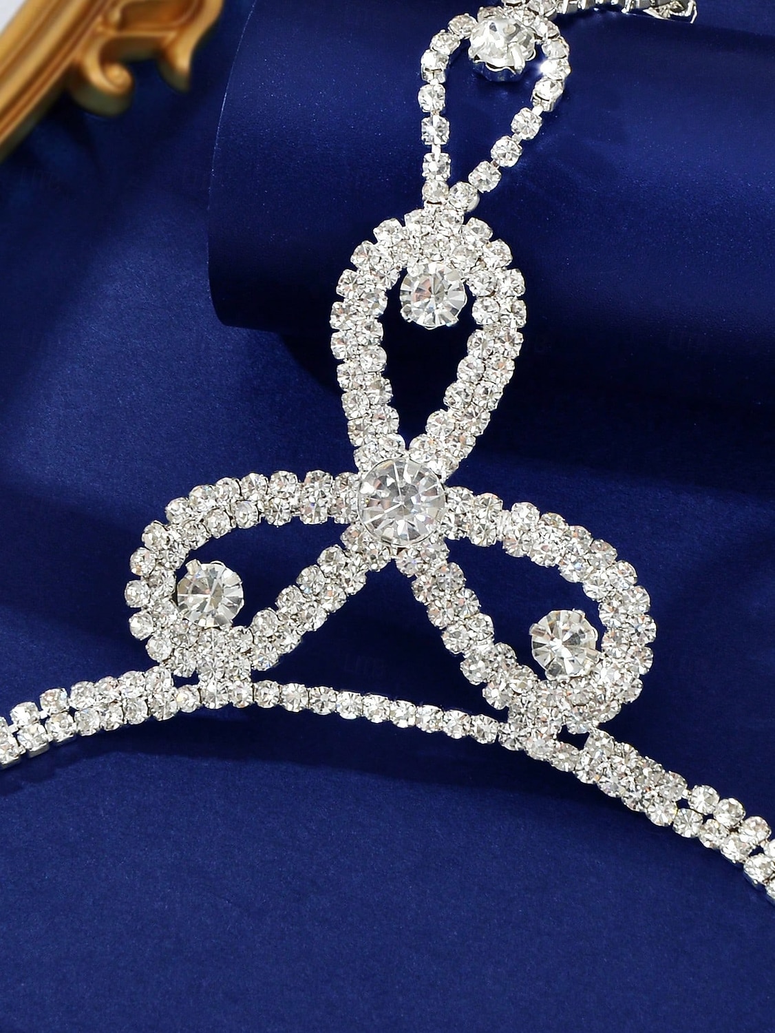 Pulsera nupcial de cadena de mano con diamantes de imitación para mujer con anillo: joyería de boda de cristal brillante para novias y damas de honor. &ocasiones formales 2026 - $11.99 –P2