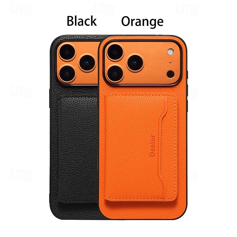 telefon Etui Til iPhone 17 Pro Max 17 Air 17 16 15 14 Pro Max Plus 13 Pro Max Bakdeksel med stativ Støtsikker Kontor / Bedrift PU lær 2026 - $22.99 –P12