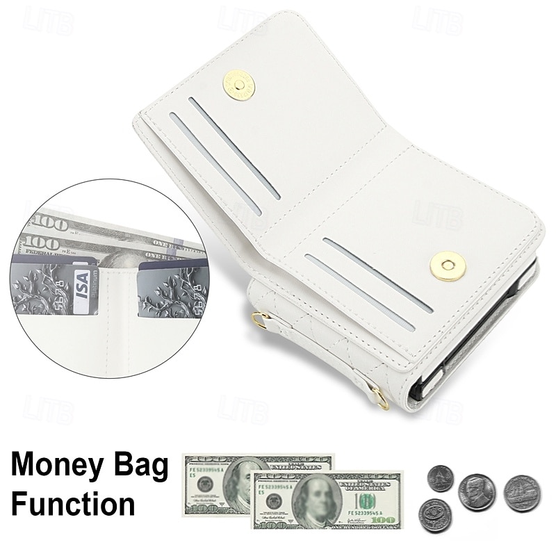 Phone Case For Samsung Galaxy Z Flip 7 Z Flip 6 Z Flip 5 Z Flip 4 Z Flip 3 Flip Cover with Screen Protector Ring Holder Shockproof Retro PU Leather 2026 - $32.99 –P4