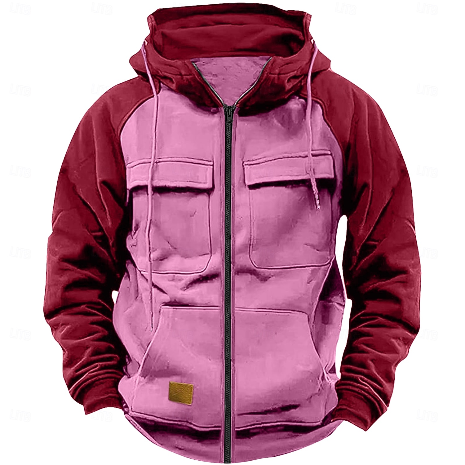 Homens Moletom Full Zip Hoodie Moletom Tático Vermelho Vinho Preto Rosa Verde Tropa Azul Com Capuz Tecido Tático Desportos e Ar livre Diário Roupa de rua Legal Casual Inverno Primavera & Outono Roupa de 2026 por $20.99 –P4
