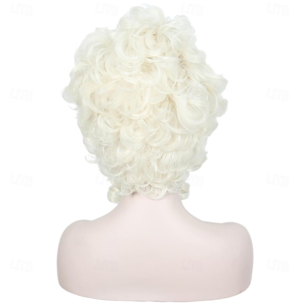 18th Century Short Blonde Wigs  Baroque Wig for Women fits 50s 80s Costume 2026 - $21.99 –P2