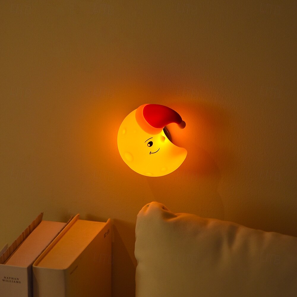 Star Moon Cloud Light Rechargeable Sleep Companion Night Light Silicone Patting Light Bedroom Bedhead Cute Atmosphere Light 2026 - $15.99 –P5
