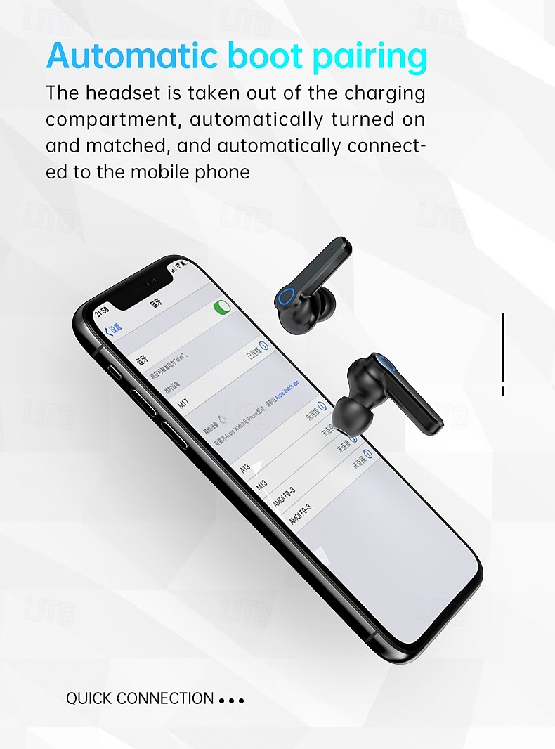 9D стерео Bluetooth наушники TWS беспроводные Bluetooth 5.1 наушники водонепроницаемая спортивная гарнитура с шумоподавлением внутриканальные наушники с зарядным кейсом подарок на День Святого 2026 - $19.99 –P4