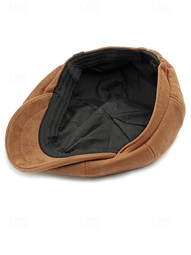 Pánská polyesterová plochá čepice - více barev, stylový design, ideální pro běžné i formální nošení, pohodlný střih pro všechna roční období 2026 - $11.99 –P9