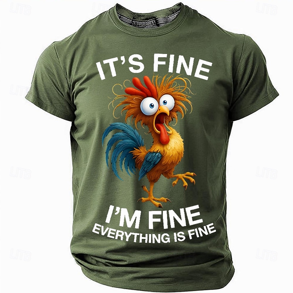 Herr Tupp Rolig Slang T-shirt Kortärmad T-shirt 3D-tryck Rund hals Skjorta Mode Dagligen Dagligen Gata Grön 1# Blå 1# Sommar Vår Kläder S M L XL XXL XXXL 2026 - $21.99 –P2