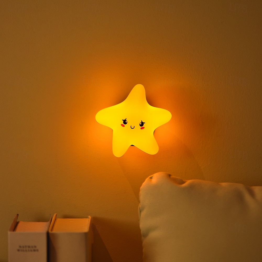 Star Moon Cloud Light Rechargeable Sleep Companion Night Light Silicone Patting Light Bedroom Bedhead Cute Atmosphere Light 2026 - $15.99 –P6