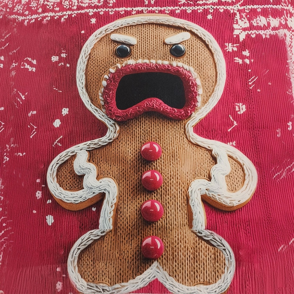 Ugly Christmas Sweater Men's Gingerbread Pullover Sweater Jumper Knitwear Crewneck Casual Vacation Daily Festival Print Keep Warm Long Sleeve Spring Fall Winter White Red Purple 2025 - $37.99 –P7