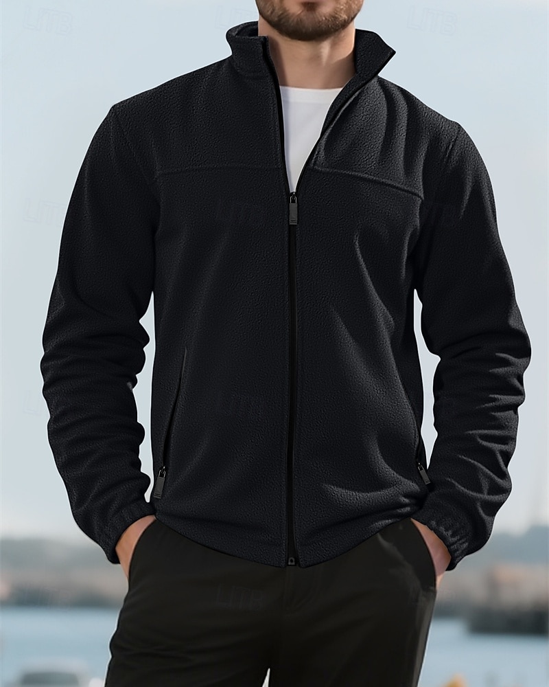 Per uomo Cappotto Invernale Giacca in Pile Giacca Casual All'aperto Quotidiano Calore Termico Tasca Cerniera completa Autunno Inverno Plaid Streetwear Sport e Outdoor Collo alla coreana Regolare del 2026 a $31.99 –P11