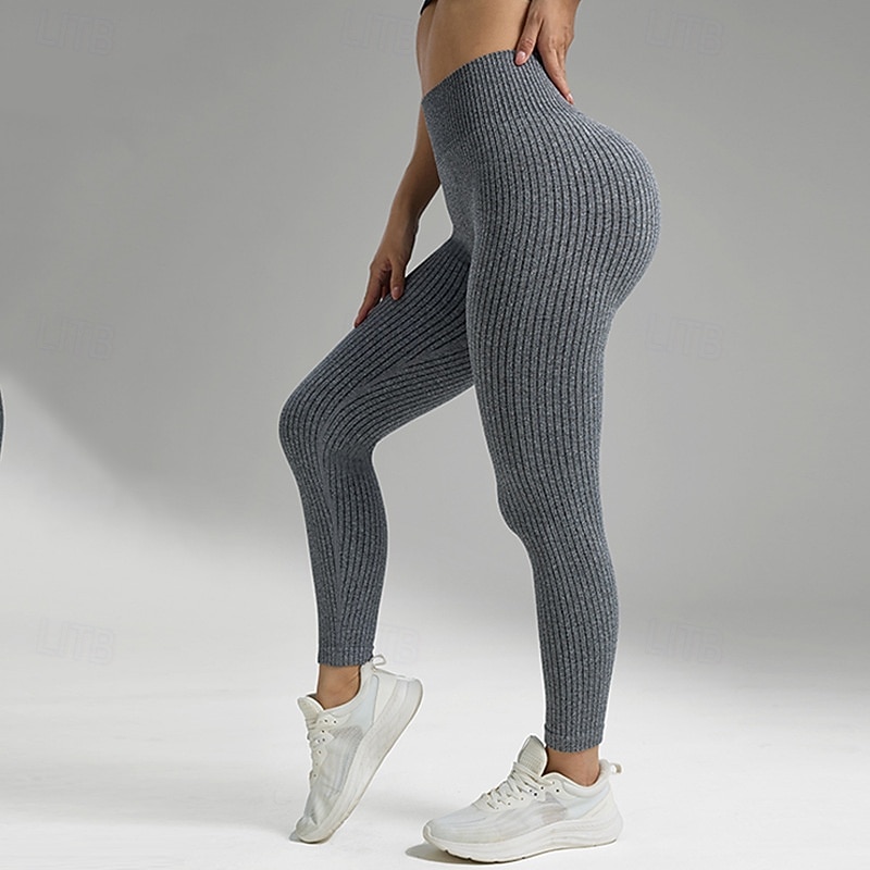 Damskie Spodnie kompresyjne Běžecké kalhoty Legginsy do jogi Wyszczuplenie brzucha Wysoka talia Obuwie sportowe Sportowy Pilates Doły Jednokolorowe Ciemnoszary Czerwony Niebieski Sport Odzież sportowa 2026 - $15.49 –P1