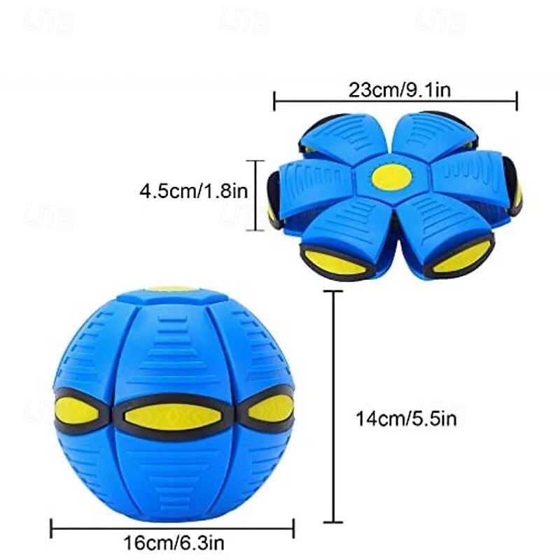 farfurie zburătoare cu minge pentru câini, farfurie magică portabilă, OZN pentru copii în aer liber și interior 2026 - $31.99 –P3