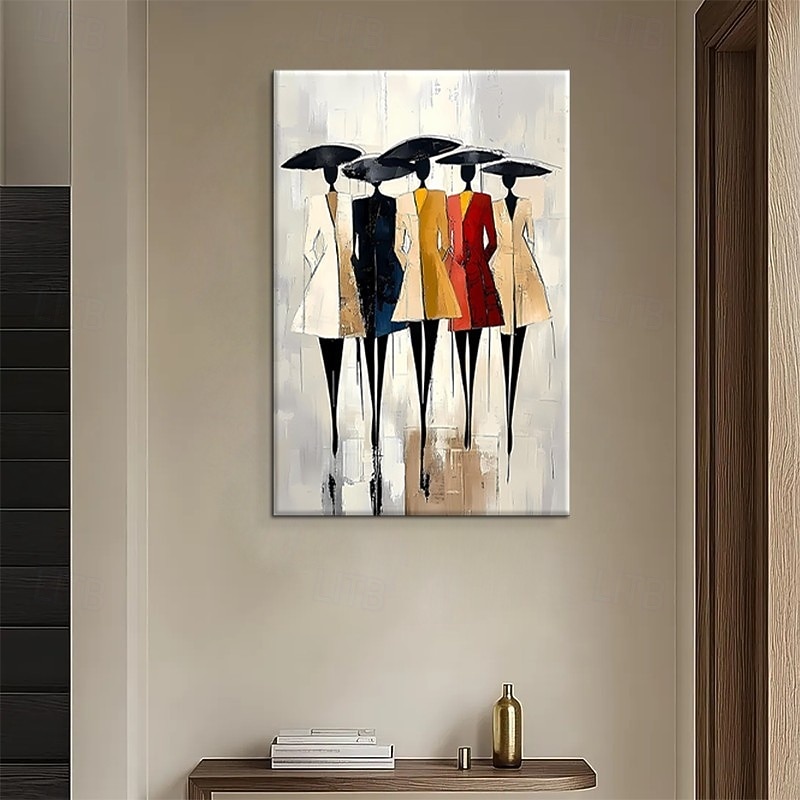 Handmade Oil Painting Canvas Wall Art Decoration Abstract Figures Fashion Model for Home Sofa Background Entrance Hall Decor Stretched Frame Hanging Painting/Rolled Frameless Unstretched Painting 2026 - $60.99 –P3