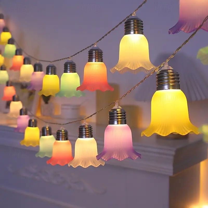 LED ballet skjørt eventyr lyslenker 2m 10 LED 3m 20 LEDs batteridrevet passende bryllup valentinsdag bursdagsfest hjem hage balkong feriedekorasjon 2026 - $17.99 –P1