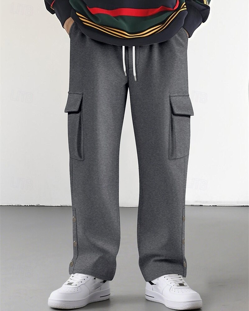 Homme Jogging Cargo Joggings Pantalons Cordon de serrage Avec Poches Taille Élastique Uni Confort Quotidien Sport en Plein Air Mode Occasionnel Kaki Micro-Élastique de 2026 ? $28.99 –P5