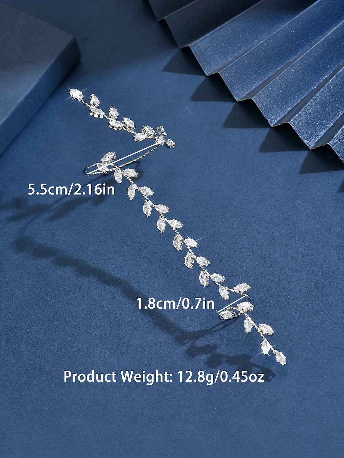 Conjunto de pulsera y anillo de cristal con hoja de oro para mujer: elegantes joyas de mano con diamantes de imitación para fiestas y eventos nocturnos. &ocasiones especiales 2026 - $19.99 –P1