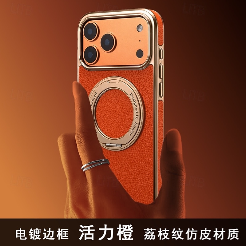 телефон Кейс для Назначение iPhone 17 Pro Max 16 15 14 Pro Max 13 Pro Max Кейс на заднюю панель со стендом Защита от удара Ретро Покрытие 2025 - $20.99 –P16