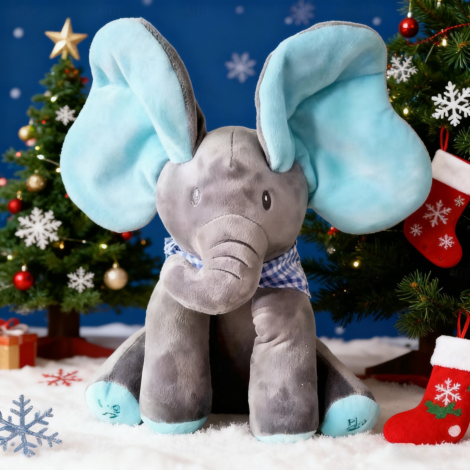 Ideal Christmas Gifts for Grandkids Girls Boys, Cute Hide and Seek Elephant Plush Doll with Music 2025 - $41.99 –P3