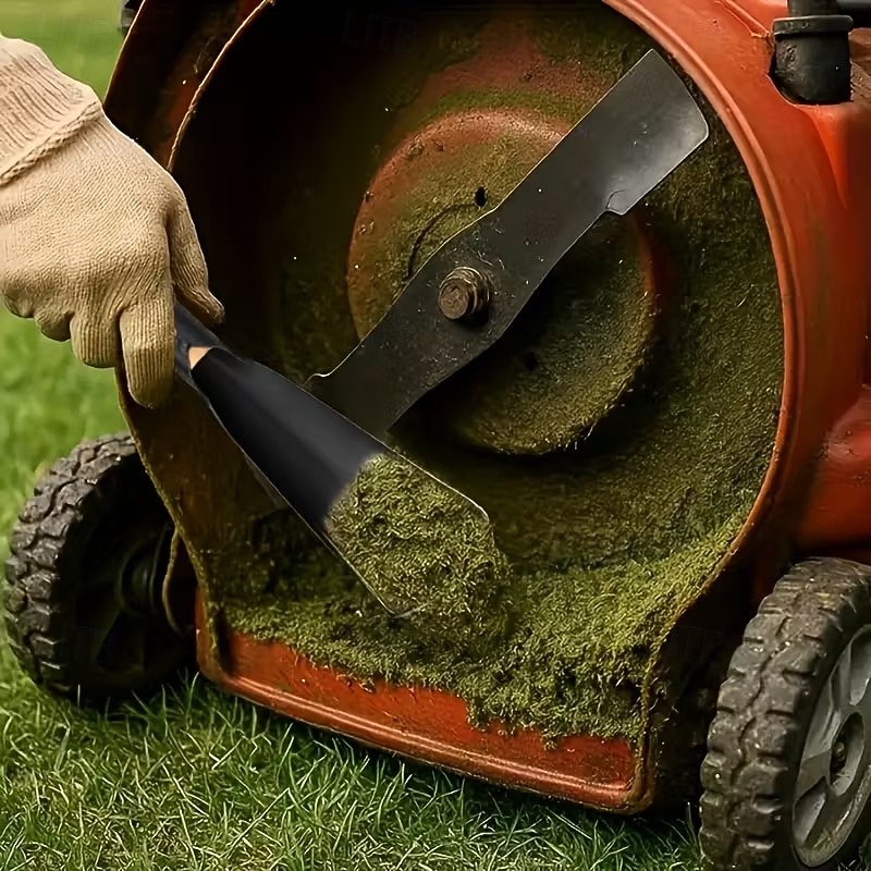 2 részes fűnyíró kasza tisztítókefe készlet - strapabíró fémszerkezet, ergonomikus fogantyú és tartós sörték a hatékony tisztításért, továbbfejlesztett kialakítás a fűnyíró karbantartásához 2026 - $15.99 –P1