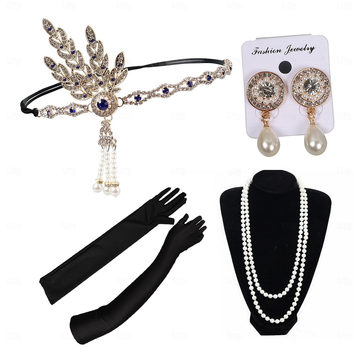 Conjunto Loucos anos 20 Anos 20 Retro Vintage Faixa De Cabelo Estilo Melindrosa Decoração de Cabelo Conjunto de acessórios O Grande Gatsby Menina melindrosa Pena Fantasia Mulheres Natal Carnaval de 2026 por $19.82 –P5