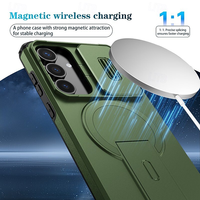 Phone Case For Samsung Galaxy S25 Ultra Plus S25 Edge S24 S23 S22 A36 A26 A16 A55 5G A35 5G Back Cover with Stand Holder Shockproof Armor PC PU Leather 2025 - $11.99 –P6