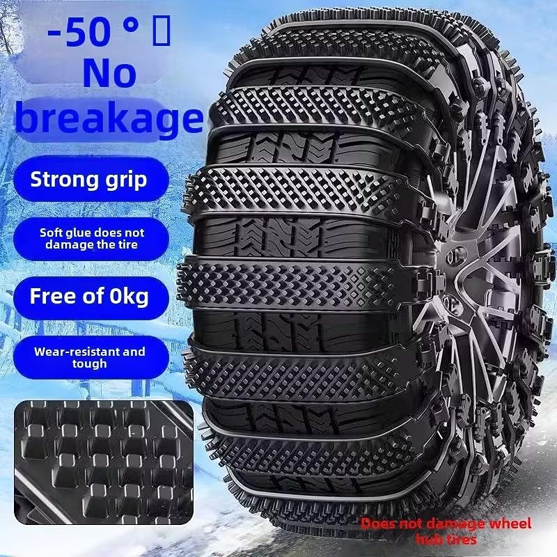 10pcs Heavy-Duty Reusable Anti-Slip Snow Tire Chains - Durable Plastic Suitable for ATVs Cars Trucks & SUVs - Essential Emergency Driving Safety Accessory (Recommended for 315/35 to 21 Size Tyres) 2026 - $15.99 –P5