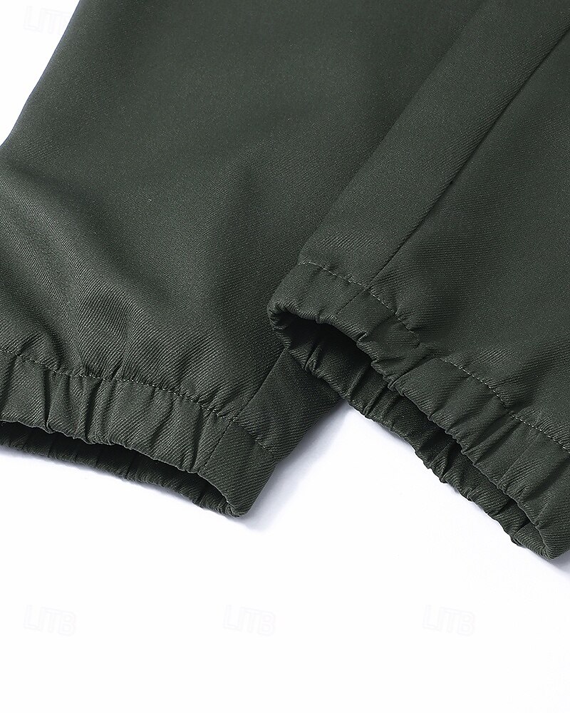 Herr Sportmjukisbyxor Casual joggingbyxor Militärbyxor Med fickor Underdelar Gym Fritids- Träningspass Höst vinter Gym Camping Träna Normal Sportkläder Sportkläder Solid färg Svart Kaki Armégrön 2026 - $21.99 –P12