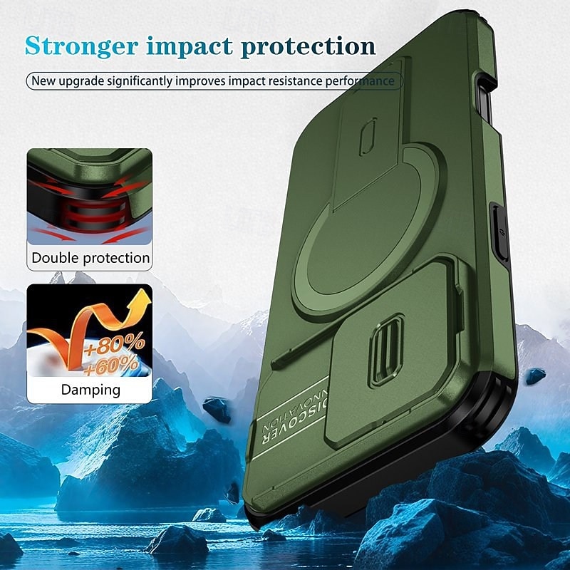Phone Case For iPhone 16 15 14 Pro Max Plus 16e 13 Pro Max Back Cover with Stand Holder Shockproof Armor PC PU Leather 2026 - $13.99 –P2