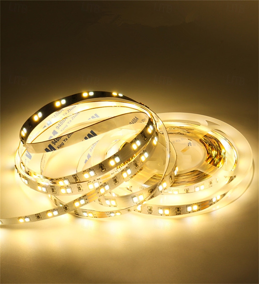 1set 3/5/10m Dual-color Temperature 8mm 24V 2835 LED Strip light 120LEDs/ Super Bright Flexible Tape LED Light 2025 - $20.99 –P2