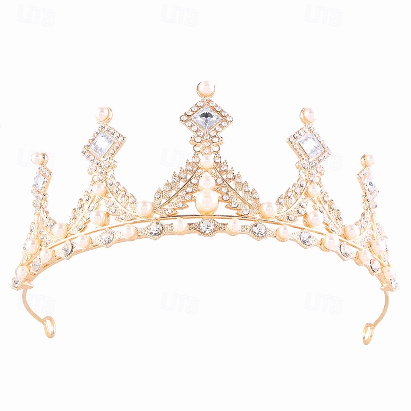 Crown Tiaras Decoração de Cabelo Liga Casamento Aniversário Elegante Com Pedrarias Capacete Chapéu de 2026 por $11.49 –P1