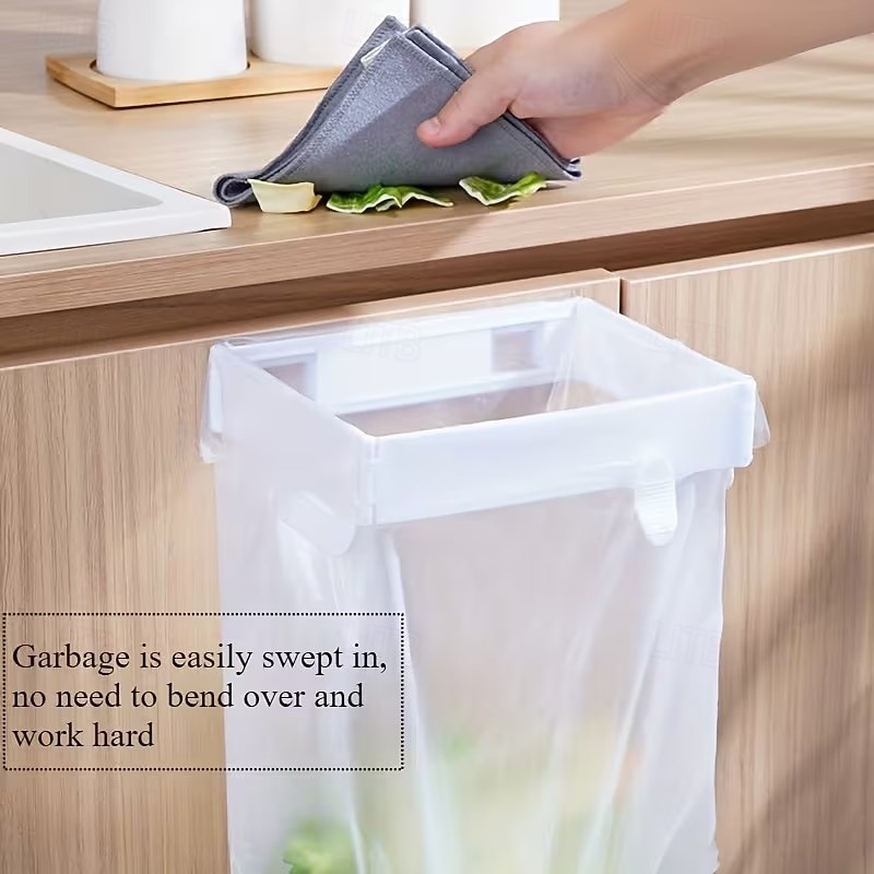 5 kpl kokoontaitettava monitoiminen roskapussiteline seinälle, muovipussiteline kotikeittiöön ja kylpyhuoneeseen, monikäyttöinen roskapussiteline, ei poraamista 2026 - $15.99 –P2