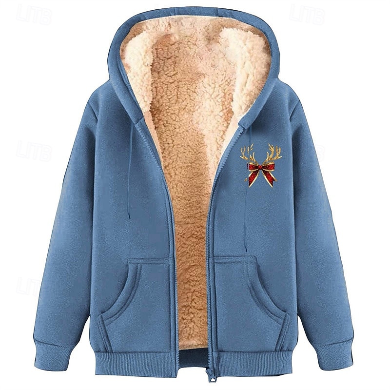 Per uomo Felpa con cappuccio Felpa con cappuccio a zip intera Felpa con cappuccio e zip Felpa con cappuccio foderata in pile Aalbicocca Nero Vino Rosso Verde Con Cappuccio Ogni Scena di Natale Tasca del 2025 a $22.99 –P8