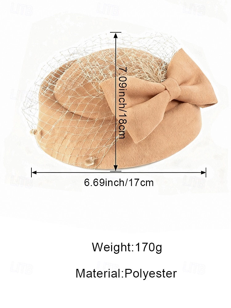 женская рождественская шапка из искусственной шерсти, с бантом и сеткой, несколько цветов для праздничных мероприятий, идеально подходит для торжеств и зимней моды 2025 - $14.99 –P8