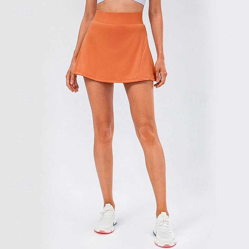 Per donna Tinta unita Gonna casual Gonne da tennis Gonne a pieghe Gonna sportiva Elastico Traspirante Tennis Pickleball Yoga Pantaloni Nero Bianco Rosa Abbigliamento da tennis del 2026 a $39.99 –P13