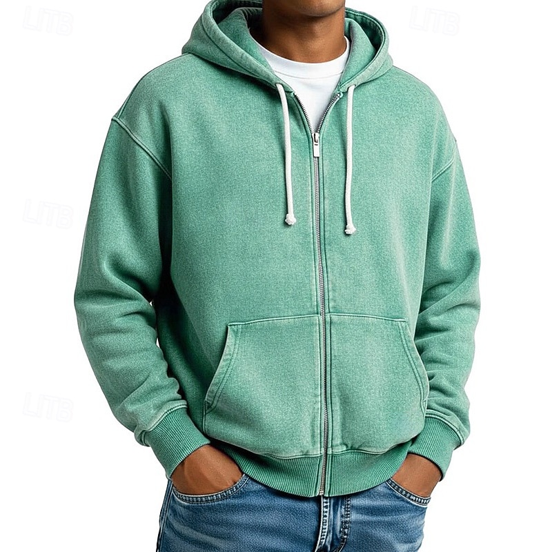Hombre Sudadera Sudadera con capucha y cremallera completa Azul Piscina Albaricoque Negro Rosa Verde Ejército Con Capucha Plano Cerrar Deporte Casual Diario Ropa de calle Fresco Ropa deportiva Todas 2025 - $27.99 –P10