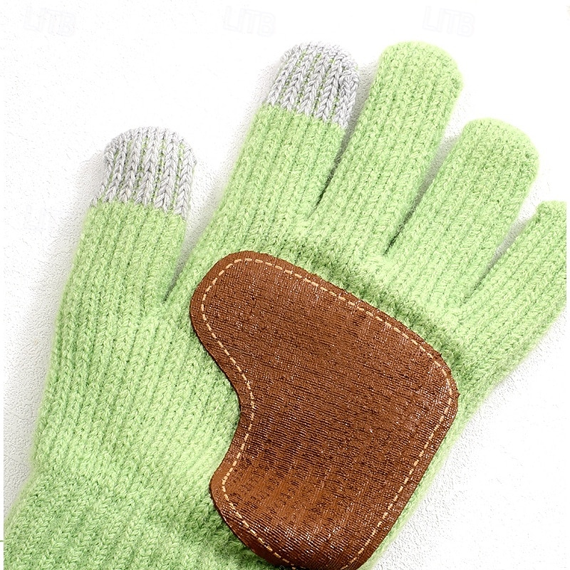 Муж. 1 пара Зимние Вязаные перчатки Перчатки без пальцев Спорт Мода Спорт и отдых Перчатки Сохраняет тепло Контрастных цветов Осень Черный Белый Винный Темно синий 2026 - $7.99 –P9