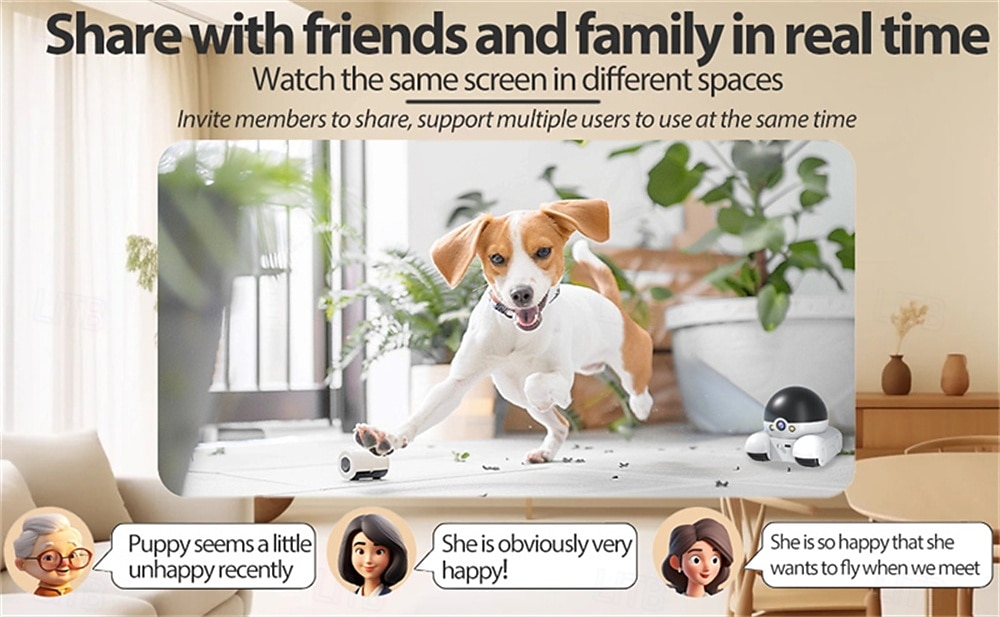 Patrol Buddy Robot Camera on Wheels 360 Camera with 2-Way Talk APP Remote Control Night Vision 1080p HD Ultra-Long Battery Life (Wi-Fi) 2026 - $79.99 –P4