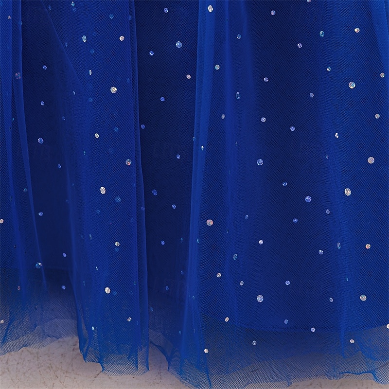 Enfants Fille Robe Robe de Soirée Couleur Unie Sans manches Formel Performance Occasion Spéciale Noeud de cravate Mode Quotidien Princesse Polyester Maxi Robe de Soirée Robe évasée Robe en Tulle Ét de 2026 ? $45.99 –P27