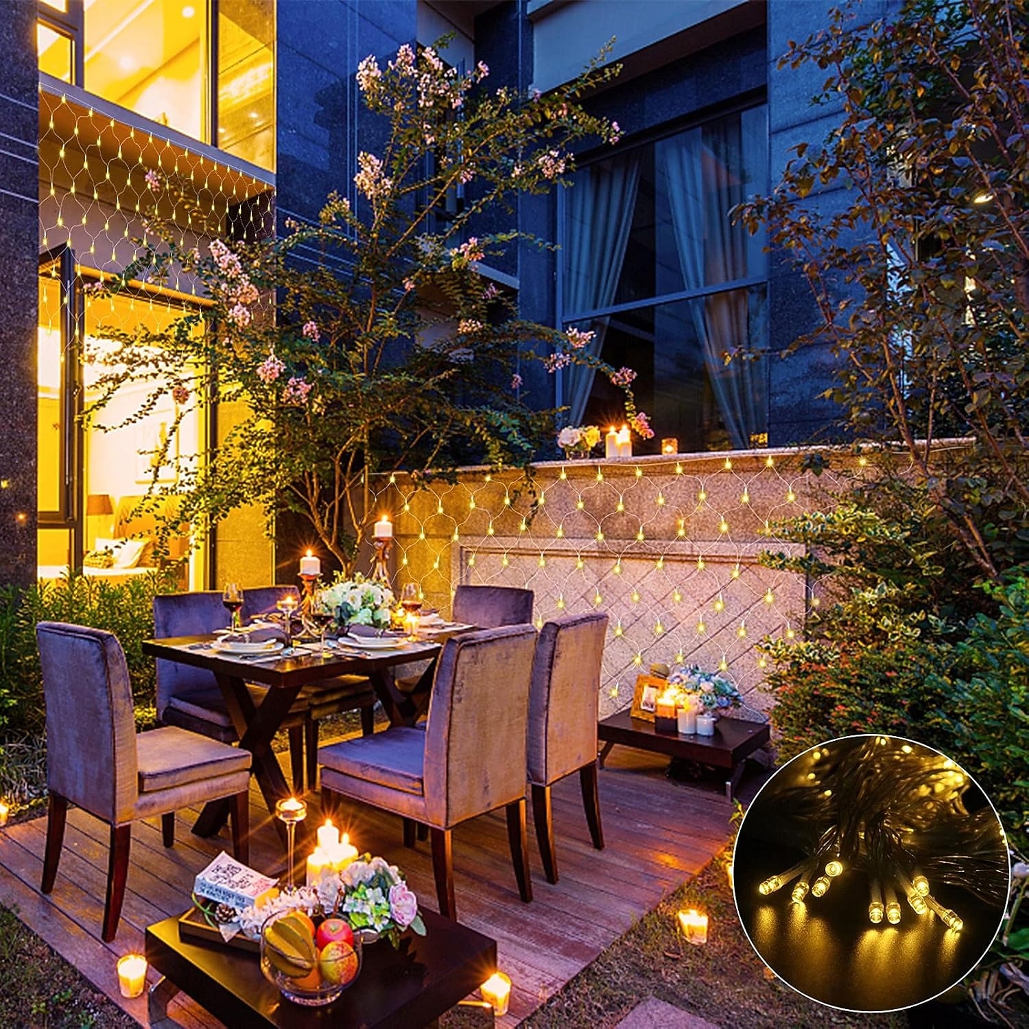 Christmas Net Lights Connectable Waterproof String Light 8 Function Timer Remote Control Wedding Festival Party Atmosphere Decorative Lights Low Voltage Safe Plug in 2025 - $20.99 –P8