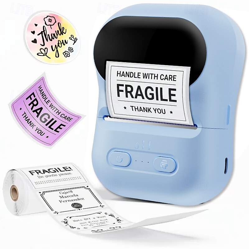 Машина для изготовления этикеток p5 с лентой, небольшой термопринтер для наклеек, портативный Bluetooth 2026 - $37.99 –P7