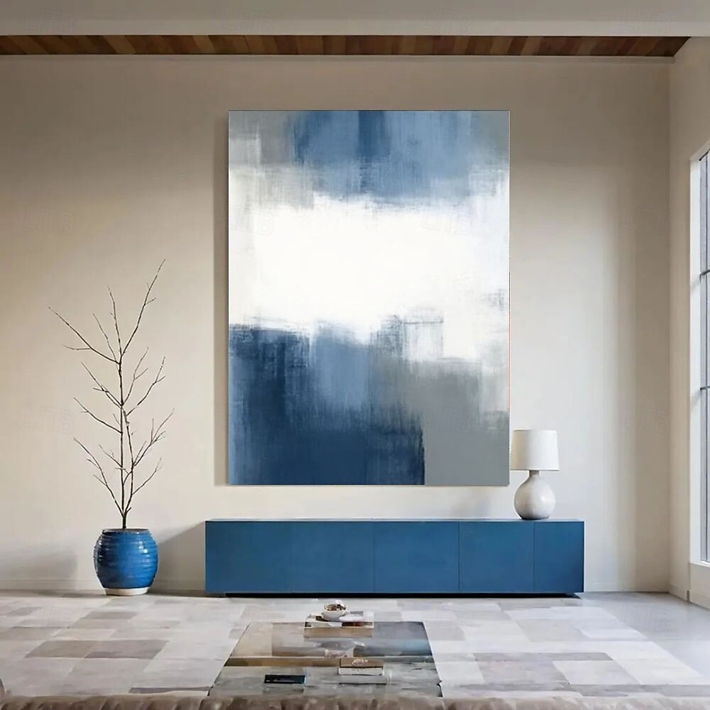 dipinto a olio fatto a mano dipinto a mano orizzontale astratto contemporaneo moderno tela arrotolata (senza cornice) del 2025 a $107.99 –P2