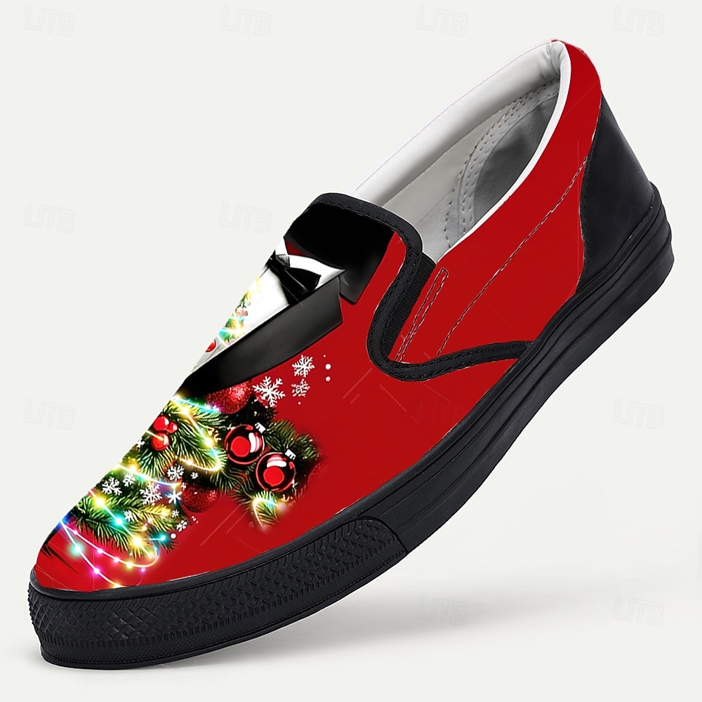 Мужские кроссовки с изображением елки, напечатанные на 3D-принтере — праздничные и веселые, идеально подходят для праздничных встреч, семейных торжеств и рождественских вечеринок. 2025 - $42.99 –P2