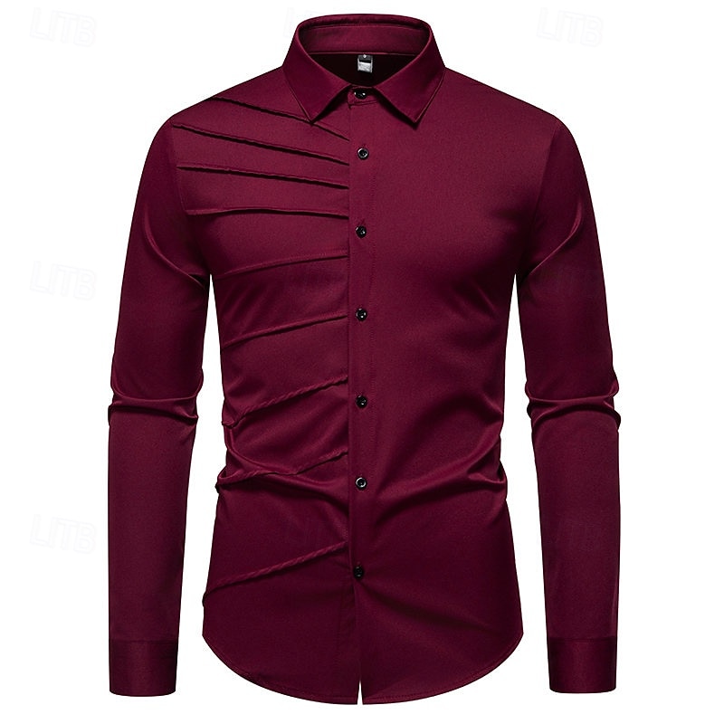 Anni Ruggenti Anni 1920 Retrò Vintage Blusa / Camicia Gangster Testimoni dello Sposo Slim Fit Costume Per uomo Mascherata Abbigliamento da sera Affari / Cerimonia / Matrimonio Addio al Nubilato Adulti del 2026 a $34.99 –P10