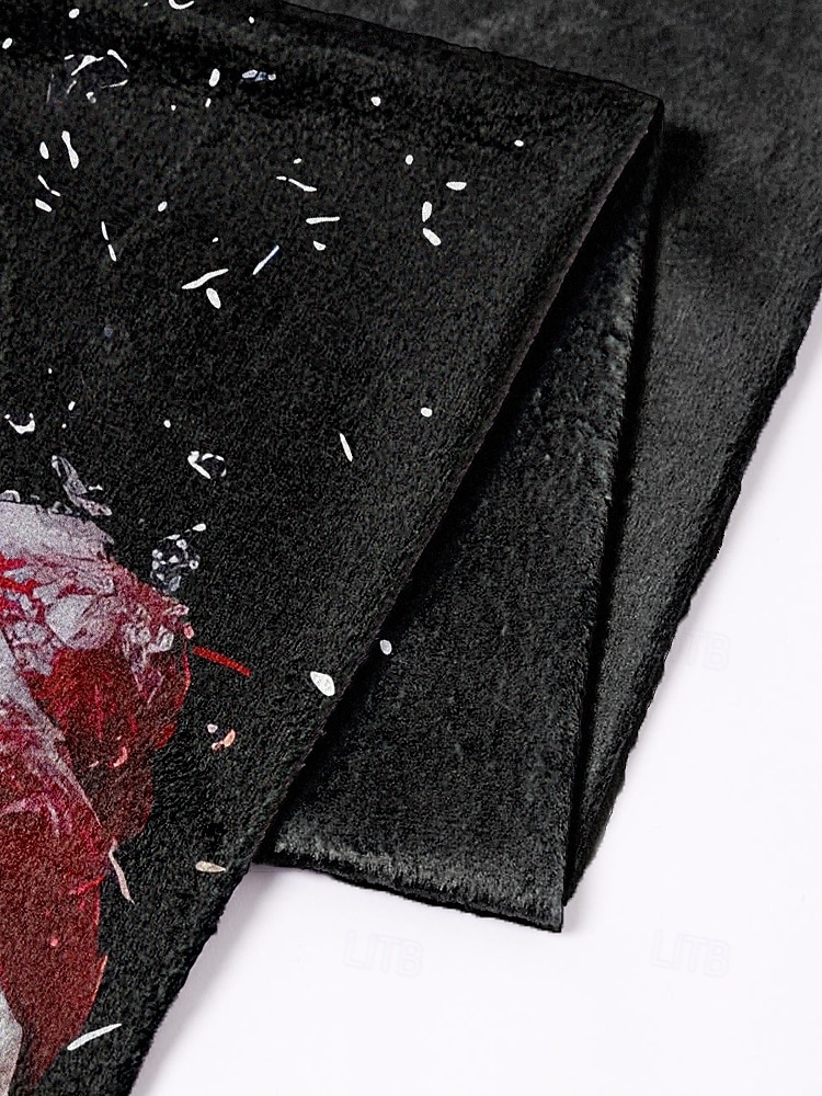 Écharpe de Noël en velours pour femme - tissu doux et moelleux orné de multiples motifs festifs, idéale pour les fêtes et la mode hivernale de 2026 ? $14.99 –P7