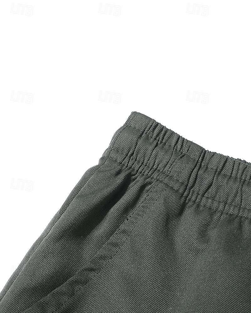 Herr Sportmjukisbyxor Casual joggingbyxor Militärbyxor Med fickor Underdelar Gym Fritids- Träningspass Höst vinter Gym Camping Träna Normal Sportkläder Sportkläder Solid färg Svart Kaki Armégrön 2026 - $21.99 –P10