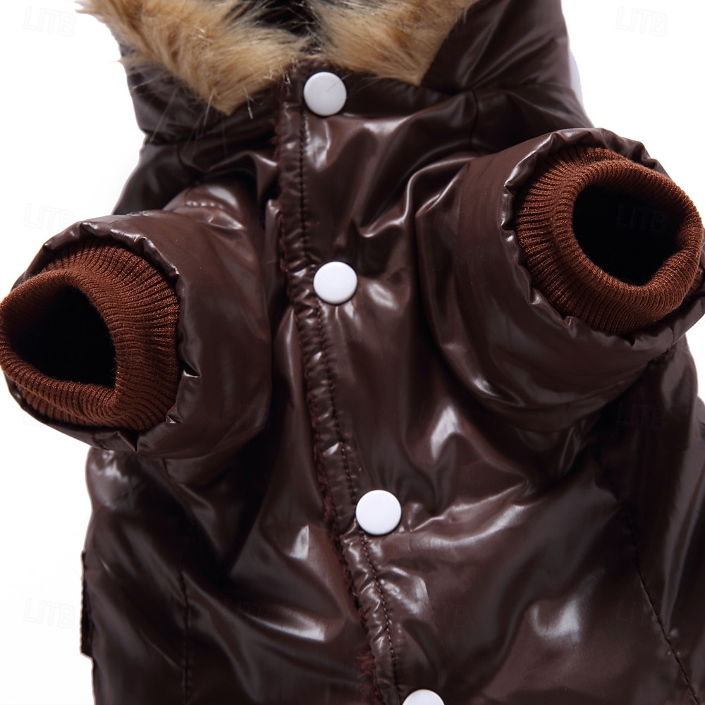 Abrigo para perros pequeños, impermeable, acolchado, extra cálido, abrigo de invierno 2026 - $24.99 –P8