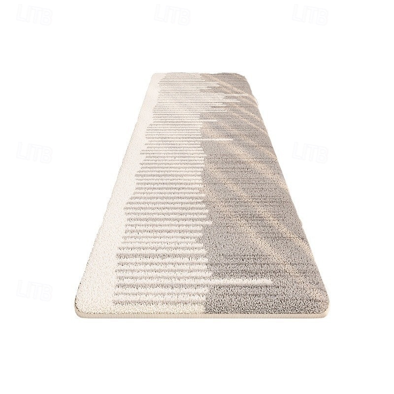 Běžecký koberec minimalistický vzor s linkami, koberec do ložnice, rohožka na podlahu, noční stolek, dlouhá, balkon, rohožka k oknu, japonský styl, bytové dekorace, měkký, odolný, všestranný koberec 2025 - $21.99 –P4