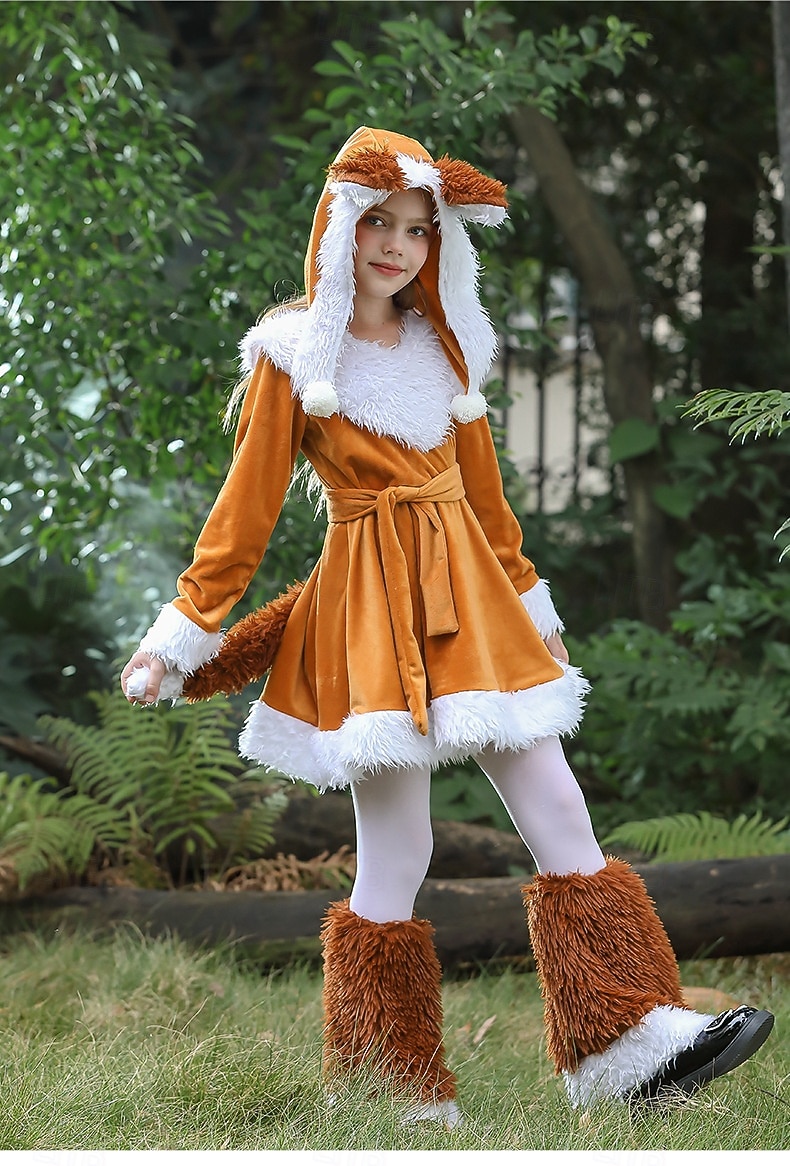 Dierenbandkostuum Jurken Fancy kostuum Dieren Vos Cosplay Kostuum Kinderen Voor meisjes Kerstmis Carnaval Boekenweek Feest Prestatie Symfonie van Verhalen Aankleden 2026 - $58.99 –P8