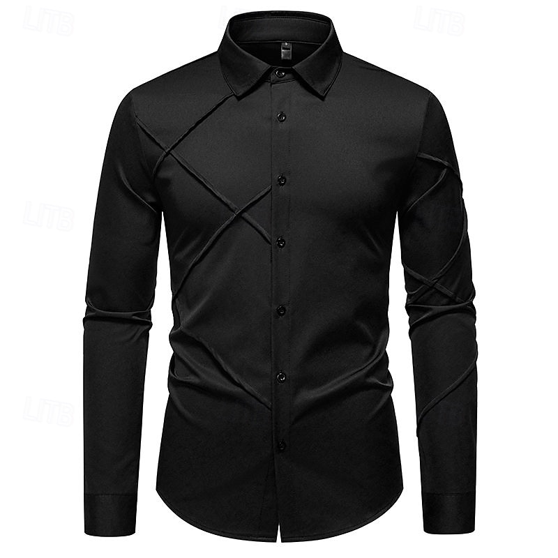 Loucos anos 20 Anos 20 Retro Vintage Blusa / Camisa Mafioso Padrinho Corte Justo Fantasia Homens Baile de Máscaras Traje de festa para noite Negócio / Cerimônia / Casamento Festa de Solteira Adulto de 2026 por $32.99 –P8