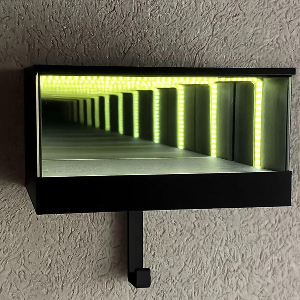 Брелок для ключей Infinity Garage, настенный держатель для ключей для гаража, брелок с 3D-зеркалом и светодиодной лампой, простая установка для прихожей, офиса, автолюбителя 2025 - $27.99 –P8